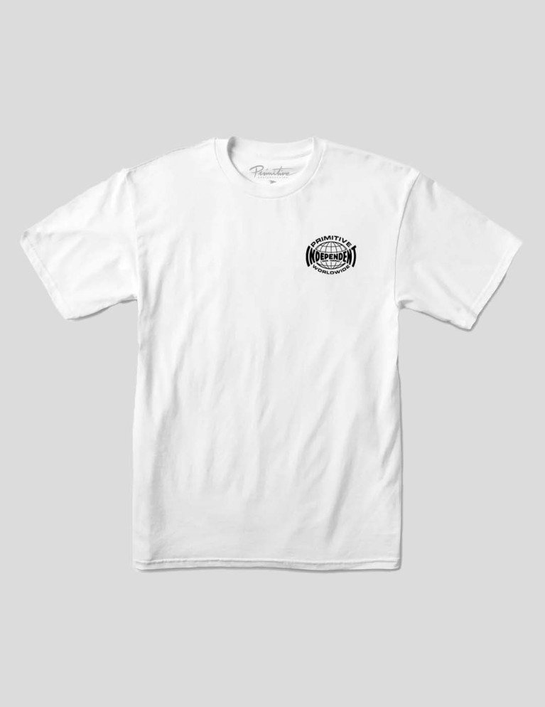 PRIMIO T-shirt x tee globale indipendente bianco